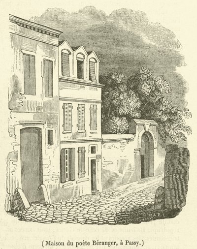Casa del poeta Beranger, en Passy de French School