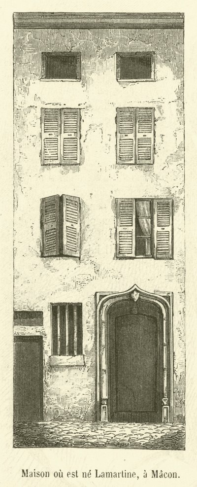 Casa donde nació Lamartine, en Macon de French School