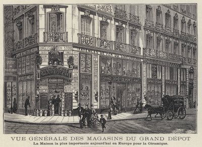 Tiendas de cerámica Maisons du Grand Depot en París, Francia de French School