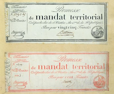 Mandats Territoriaux, c.1796 de French School