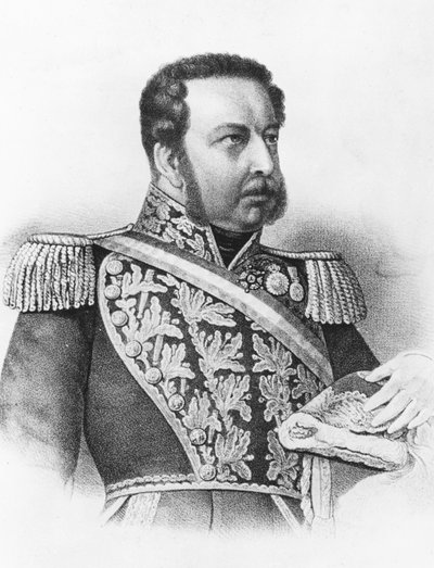 Manuel Bulnes (litografía) de French School