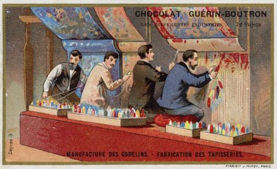 Fabricación de tapices en la Manufactura de Gobelinos de French School