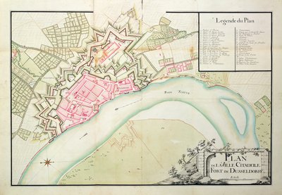 Mapa de Düsseldorf de French School