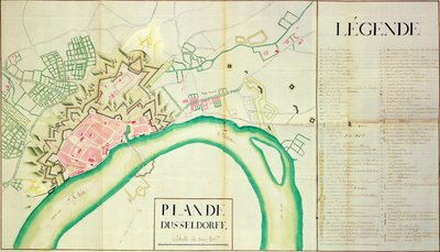Mapa de Düsseldorf de French School