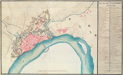 Mapa de Düsseldorf de French School