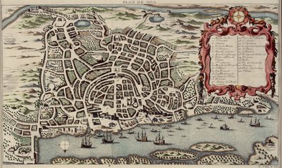 Mapa de Goa, de Histoire generale des voyages, 1750 de French School