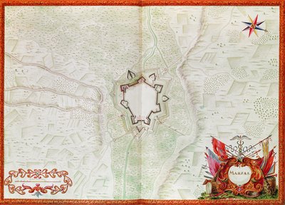 Mapa de Marsal, del Atlas de Luis XIV de French School