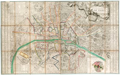 Mapa de París de French School