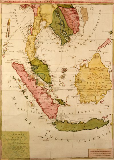 Mapa del sudeste asiático de French School