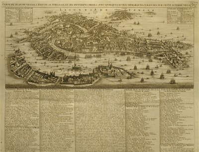Mapa de Venecia, publicado por H. Chatelain en Ámsterdam, 1728 de French School