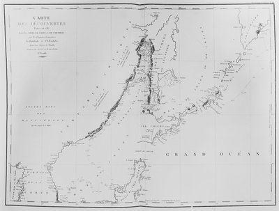 Mapa de los descubrimientos realizados en 1787 en los mares de China y el estrecho de Tartaria por las fragatas francesas La Boussole y L