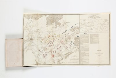 Mapa que muestra los movimientos de los mariscales Grouchy y Blucher de French School