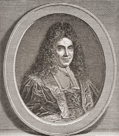 Marc-René de Voyer de Paulmy, primer marqués de Argenson, 1652-1721. Político francés. De Les Heures Libres publicado en 1908. de French School