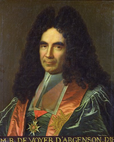 Marc-Rene de Voyer de Paulmy (1652 - 1721), Marqués de Argenson, Ministro de Justicia de French School