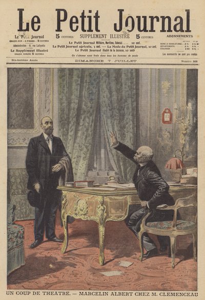Marcelin Albert reuniéndose con el Primer Ministro francés Georges Clemenceau de French School