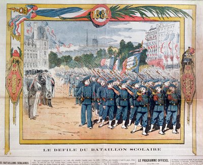 Marcha de los batallones escolares el 14 de julio de 1882 de French School