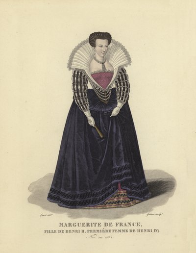 Margarita de Francia, hija del rey Enrique II de Francia y primera esposa del rey Enrique IV de Francia de French School
