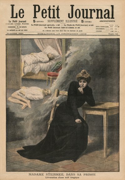 Marguerite Steinheil en prisión, ilustración de portada de 