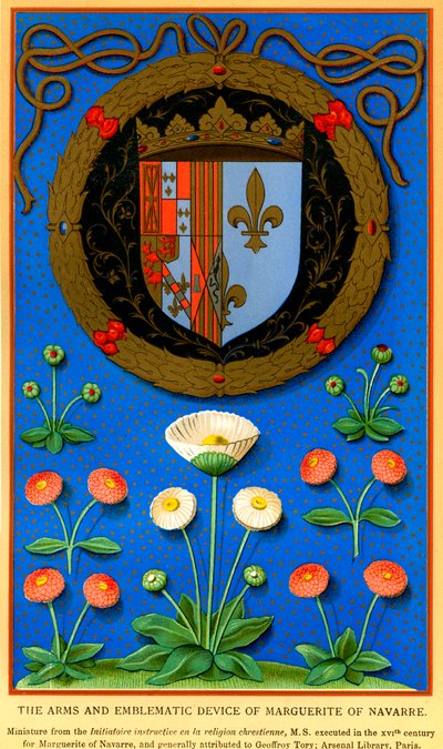 Emblema de Margarita de Navarra de French School