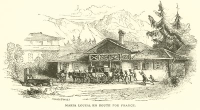 María Luisa en ruta hacia Francia de French School