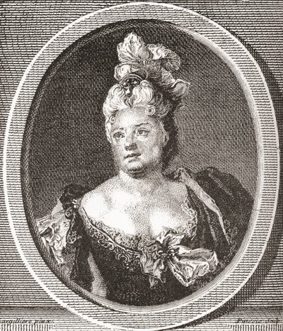 Marianne Duclos de Chateauneuf, 1664 - 1747. Comediante francesa. De Les Heures Libres publicado en 1908. de French School