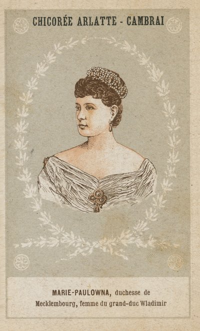 María Paulowna, duquesa de Mecklemburgo, esposa del gran duque Vladimir de French School