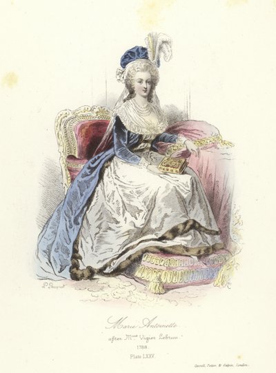 María Antonieta, Reina Consorte de Luis XVI de Francia de French School