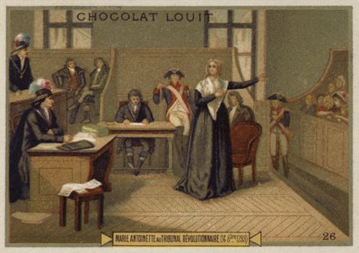 María Antonieta ante el Tribunal Revolucionario, Revolución Francesa, 14 de octubre de 1793 de French School