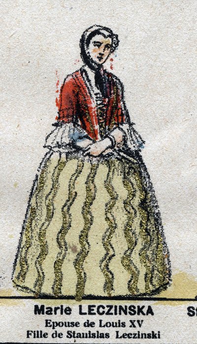 Marie Leszczynska (1703-1768), Reina de Francia, esposa de Luis XV. En 