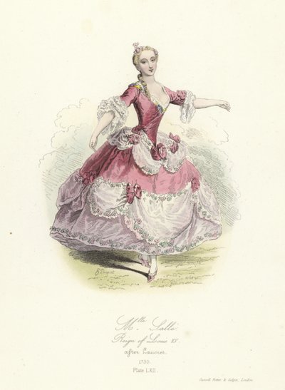 Marie Sallé, bailarina francesa; reinado de Luis XV de French School