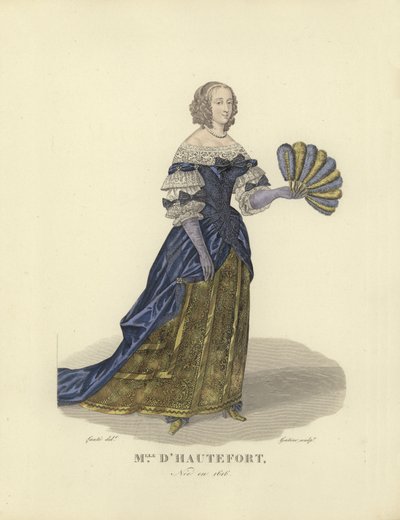 Marie de Hautefort, favorita del rey Luis XIII de Francia de French School