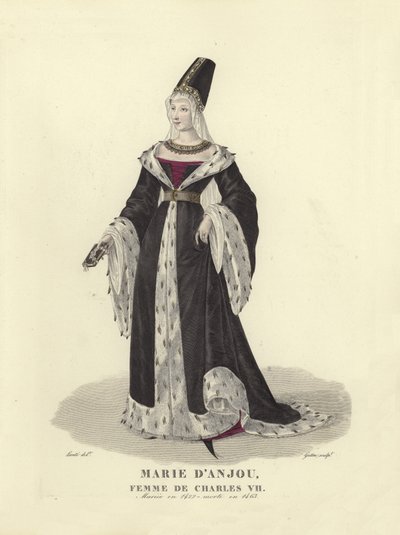 María de Anjou, esposa del Rey Carlos VII de Francia de French School