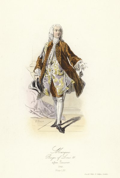 Marqués, reinado de Luis XV de Francia de French School