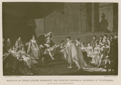 Matrimonio del príncipe Jerome Bonaparte y la princesa Federica Catalina de Wurtemberg de French School