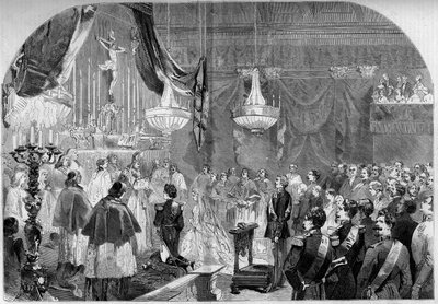 Matrimonio del Príncipe Napoleón (1822-1891) y la Princesa Clotilde de Saboya (1843-1911) de French School