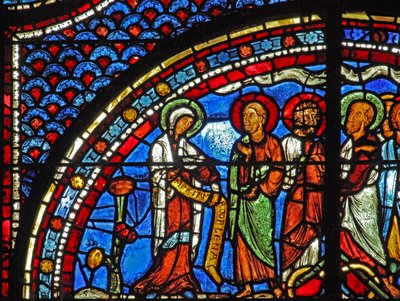 La ventana de María Magdalena: María cuenta a los discípulos sobre la Resurrección de French School