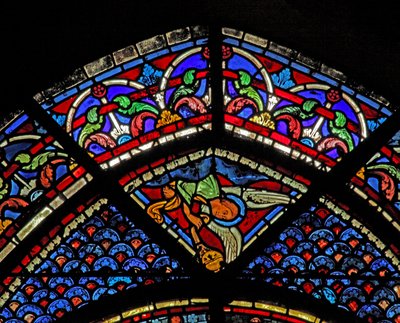La ventana de María Magdalena: un ángel de French School