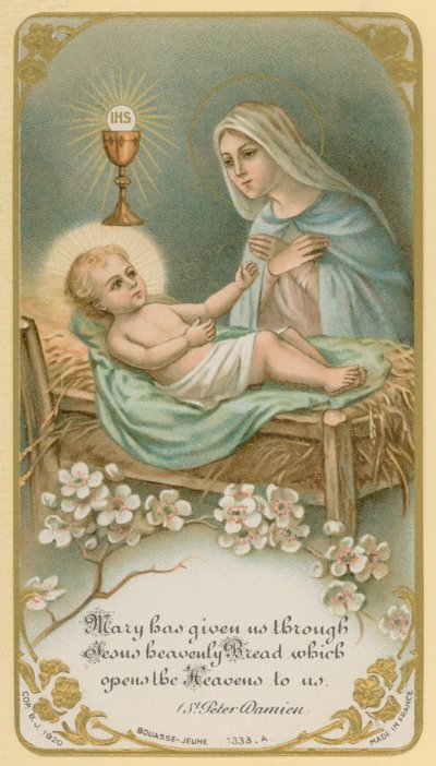 María nos ha dado a través de Jesús el Pan celestial que nos abre los Cielos de French School