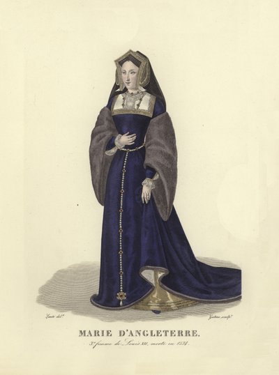 María de Inglaterra, tercera esposa del rey Luis XII de Francia de French School