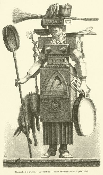 Mascaradas a la griega, La Cantinera de French School