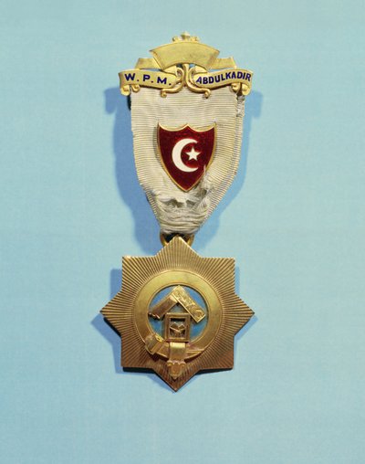 Insignia masónica de Abd el-Kader de French School