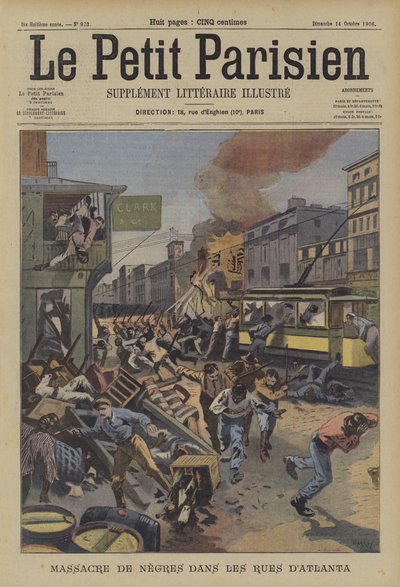 Masacre de personas negras en las calles de Atlanta, Georgia de French School