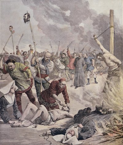 Masacres en China, de Le Petit Journal, 1891 de French School