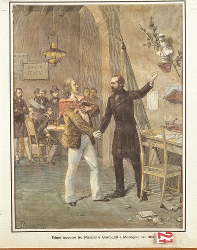 Mazzini y Garibaldi se encuentran en Marsella de French School