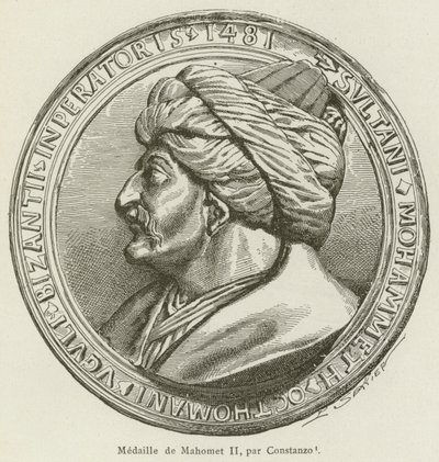 Medalla de Mahoma II, por Constanzo de French School