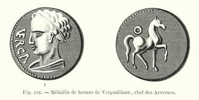 Medalla de Bronce de Vergasillaun, Jefe de los Arvernos de French School