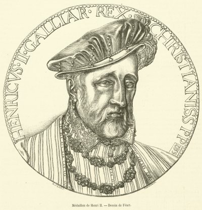 Medallón de Enrique II de French School