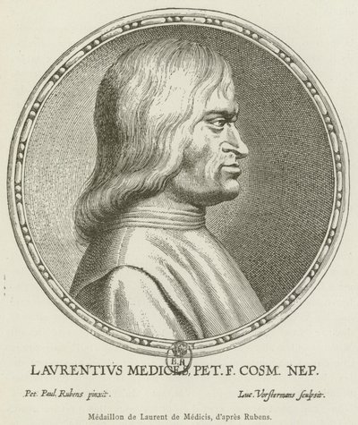 Medallón de Lorenzo de Médici de French School