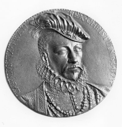 Medallón de Carlos IX, Rey de Francia de French School