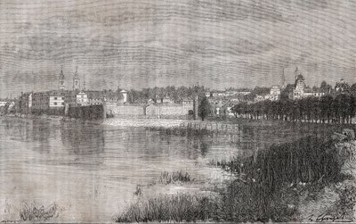 Melun - Ile-de-France - grabado en 